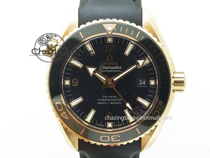 0411 2018 Seamaster Diver 300M RG Blue Ceramic VSF 1:1 Best Edition Blue Dial on Blue Rubber Strap A WeatherProof 7914